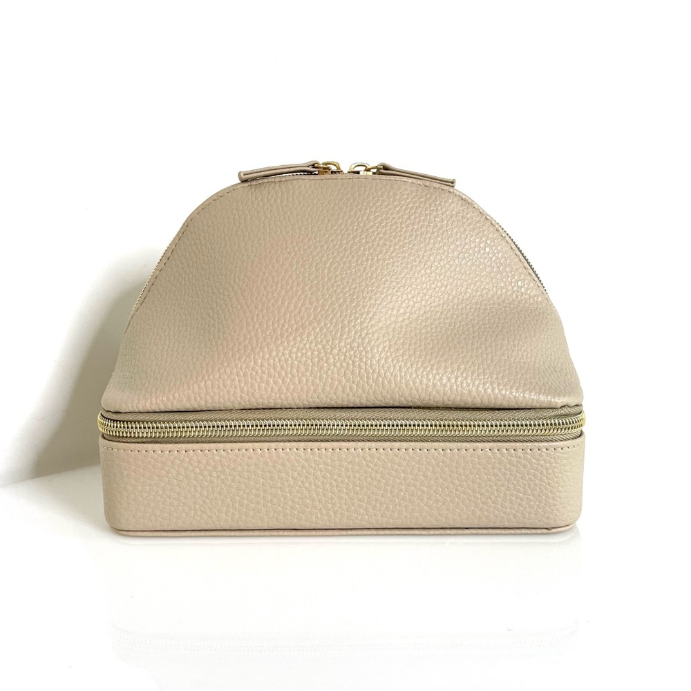 Beauty | Travel Organizer Vegan Cosmetic Bag Jewelry Case | 2in1 Carry-On | 6.5”